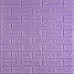 3D панель самоклеюча 700х770х5мм цегла світло - фіолетова (015-5) SW-00000083