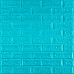 3D панель самоклеюча 700х770х5мм цегла Бірюза (002-5) SW-00000084