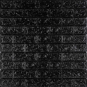 3D панель самоклеюча 700х770х5мм цегла Чорний (019-5) SW-00000151