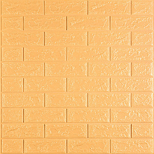 3D панель самоклеюча 700х770х5мм цегла Жовто-пісочний (009-5) SW-00000028