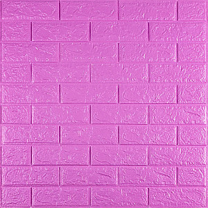 3D панель самоклеюча 700х770х5мм цегла Пурпурна (14-5) SW-00001334