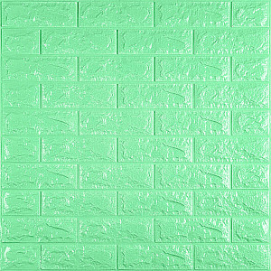 3D панель самоклеюча 700х770х7мм цегла М'ятний (012-7) SW-00000050