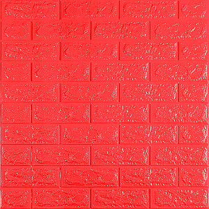 3D панель самоклеюча 700х770х7мм цегла Червона (008-7) SW-00000054