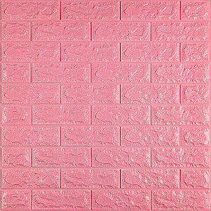 3D панель самоклеюча 700х770х7мм цегла Рожевий (004-7) SW-00000057