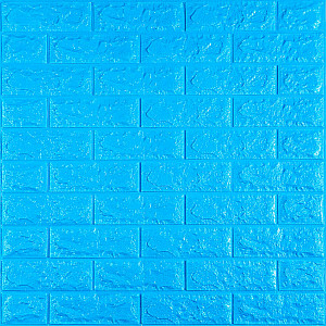 3D панель самоклеюча 700х770х7мм цегла Синій (003-7) SW-00000060
