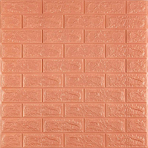 3D панель самоклеюча 700x700x7мм цегла Пудра SW-00001800