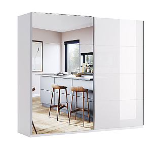 Шафа-купе 2,5м (Двері Глянець/Дзеркало), Спальня Віва, Міромарк, VV-26-WB 