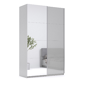 Шафа-купе 1,5м (*Двері Глянець/Дзеркало*), Спальня Мегі, Міромарк, MG-15-GG