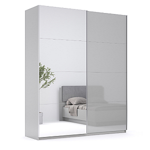 Шафа-купе 2,0м (*Двері Глянець/Дзеркало*), Спальня Мегі, Міромарк, MG-20-GG