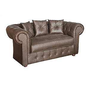 Диван Честер 2ка нерозкладний, Амелі коричневий Меблі Сервіс