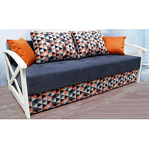 Диван Модена 3р боковини білі/слонова кість Orbita