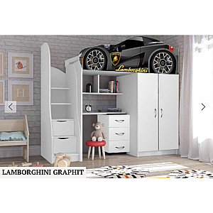 Дитяче ліжко Машинка кімната BED-ROOM №1+комод, виробник Viorina-Deko
