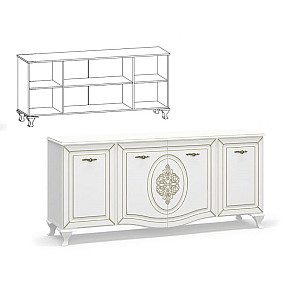 Комод 4Д Мілан Меблі Сервіс