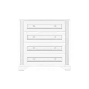 МС Вайт, 015 комод 4S 90, Гербор Холдинг