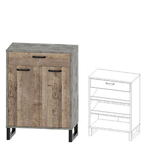 Комод 2д1ш Барі Сокме