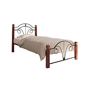 Ліжко Діана міні на дерев’яних ніжках Метал-дизайн