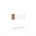 Антресоль Асті 2дв. (Дуб Крафт/Глянець Білий), Міромарк, AS-02-WB