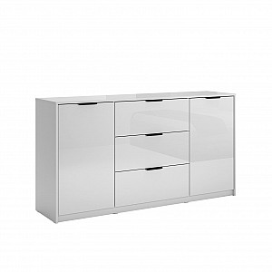 Комод 2дв 3шх Roma Color 1,6м (Глянець Сірий Шиншила), Міромарк, RC-166-WB/GC/GL