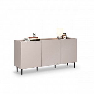 Комод Нео 3дв 1.6м (Глянець Горіх Макадамія/СуперМат Тоффі), Міромарк, NE-166-AW/MT