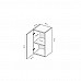 Секція BOX-21 (Глянець Чорний), Міромарк, BX-21-WB/BL
