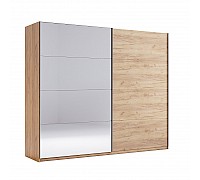Шафа-купе Асті 2.5х2.1м. (Дуб Крафт/Дзеркало), Міромарк