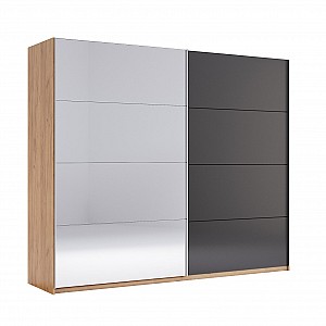 Шафа-купе Луна 2.5х2.1м (НапівМат Лава/Дзеркало), Міромарк