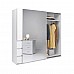 Шафа-купе Вільма 2.15м (Двері Білий/Дзеркало), Міромарк
