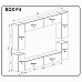 Вітальний набір BOX F4 (Глянець Білий/Глянець Чорний), Міромарк