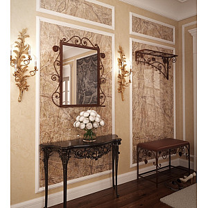 Пуф+вішалка+дзеркало Річмонд Тенеро