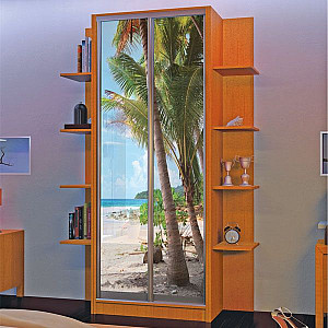 Шафа-купе 2д (2 шт. фотодрук е-329) Mebel Star