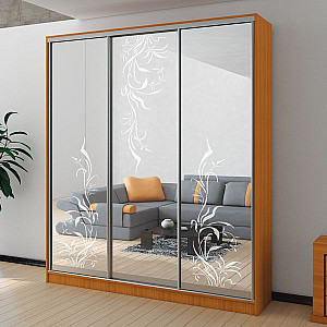 Шафа-купе 3д (3 шт. дзеркало худ. мат. № 304) Mebel Star