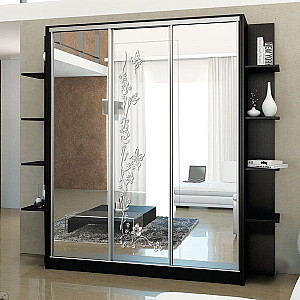 Шафа-купе 3д (2 шт. дзеркало, 1 худ. мат. № 130) Mebel Star