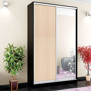 Шафа-купе 2д (1 шт. худ. мат. № 189, 1 шт. дсп дуб молочний) Mebel Star