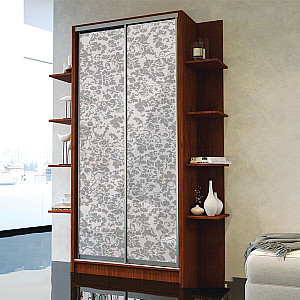 Шафа-купе 2д (2 шт. мдф лак флоренція біла) Mebel Star