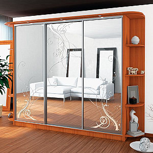 Шафа-купе 3д (3 шт. худ. мат. № 308) Mebel Star