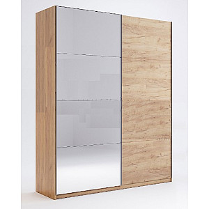 Шафа-купе 1,5м, двері дуб крафт, дзеркало, модульна система Асті, Міромарк