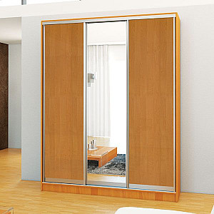 Шафа-купе 3д (2 шт. дсп вільха гірська, 1 шт. дзеркало) Mebel Star