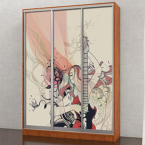 Шафа-купе 3д (3 шт. фотодрук е 749) Mebel Star