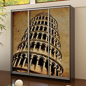 Шафа-купе 3д (3 шт. фотодрук е 244) Mebel Star