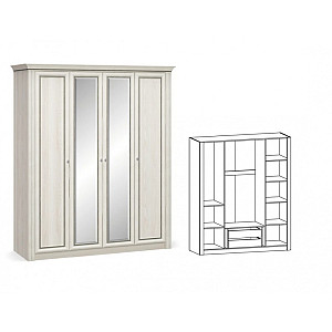 Шафа 4Д Брістоль New Меблі Сервіс