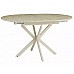 Стіл GASTON CERAMIC 100(135)*100 травертин/кашемір