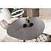Стіл PORTO CERAMIC 120(160)*120 тем.сірий ефект мармуру/чорний мат