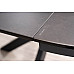 Стіл PORTO CERAMIC 120(160)*120 тем.сірий ефект мармуру/чорний мат