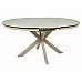 Стіл PORTO CERAMIC 120(160)*120 бежевий травертин/кашемір