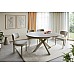 Стіл PORTO CERAMIC 120(160)*120 бежевий травертин/кашемір