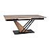 Стіл GENESIS LEGNO 160(220)*90 дуб/чорний/дуб