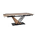 Стіл GENESIS LEGNO 160(220)*90 дуб/чорний/дуб