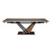 Стіл GENESIS LEGNO 160(220)*90 дуб/чорний/дуб