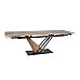 Стіл GENESIS LEGNO 160(220)*90 дуб/чорний/дуб