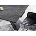 Стіл SALVADORE CERAMIC II темно-сірий CORSO GREY /чорний мат 120(180)X80